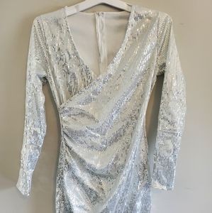 Lapa Silver Sequin Dress